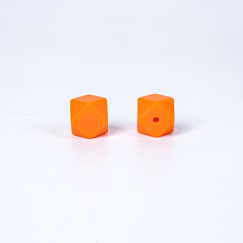 Al por mayor 50 piezas de 50 piezas de 17 mm de forma hexagonal de silicona